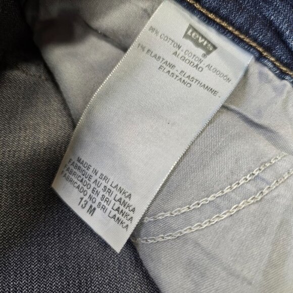 Levi 524 Too Superlow Medium Wash 13M Jeans Denim - Picture 5 of 9